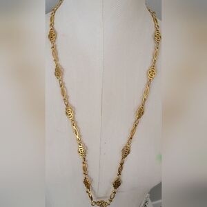 Trifari Gold Filigree Necklace